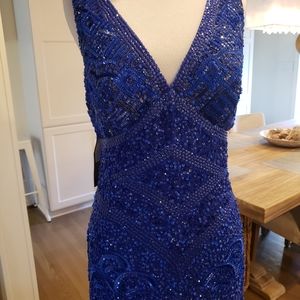 Aidan Maddox GORGEOUS blue Gown NWT (Rare)